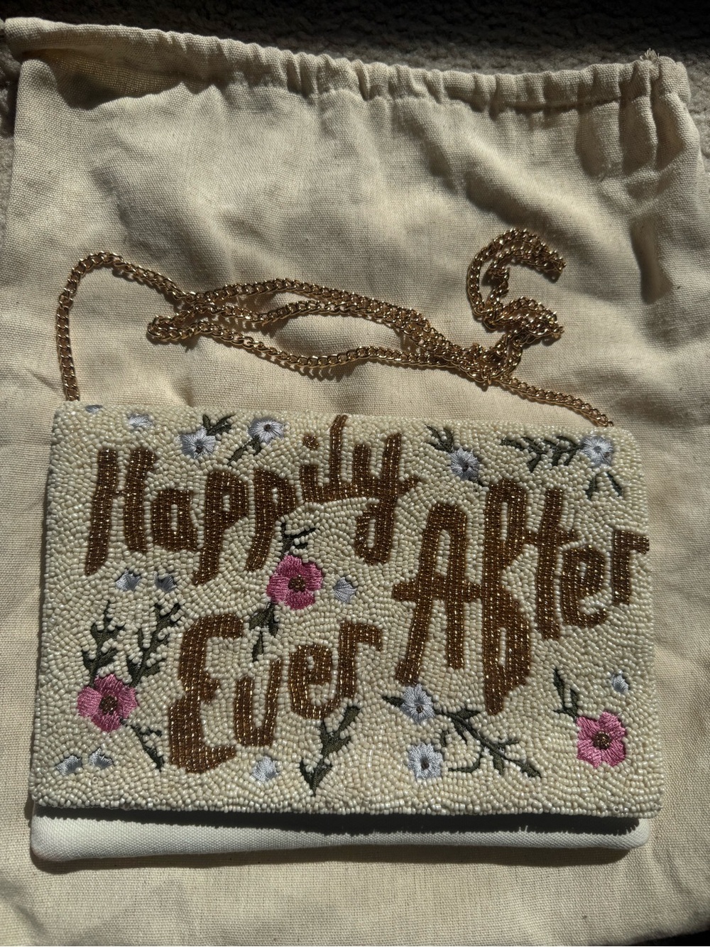 Pretty Robes Happily Ever After Beaded Clutch